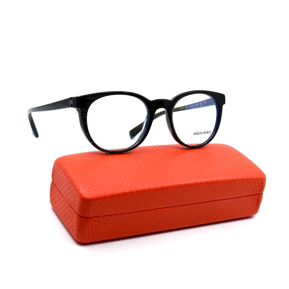 ALAIN MIKLI A03063 BLACK AUTHENTIC EYEGLASSES FRAME